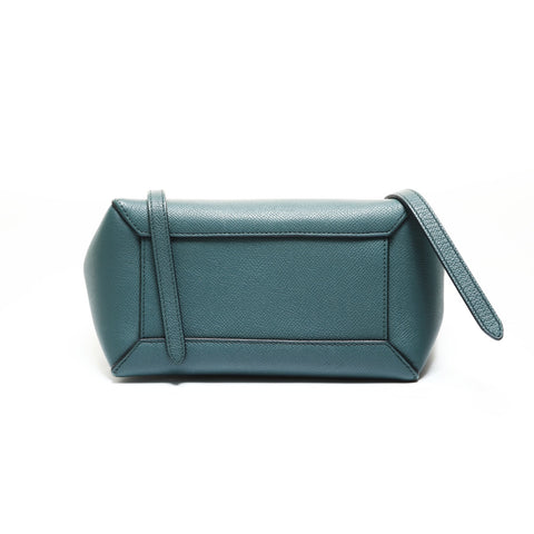 CELINE Leather 2-Way Belt Bag Shoulder Bag green WS28634