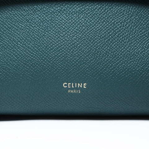 CELINE Leather 2-Way Belt Bag Shoulder Bag green WS28634