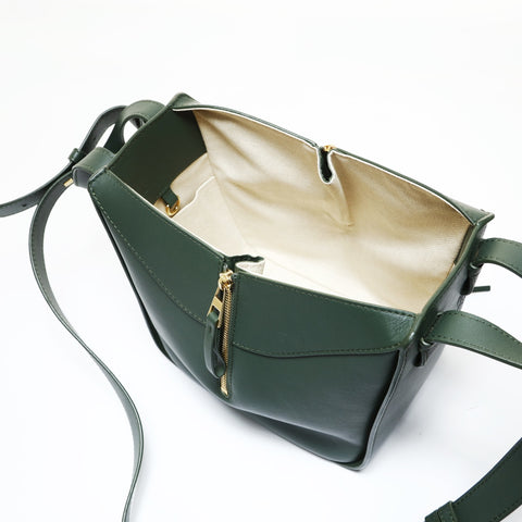 LOEWE Hammock Leather 2way Small Shoulder Bag green WS28635