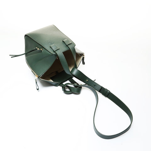 LOEWE Hammock Leather 2way Small Shoulder Bag green WS28635