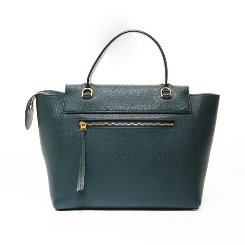 CELINE Leather 2-Way Belt Bag Shoulder Bag green WS28638