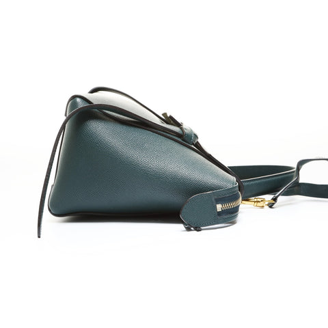CELINE Leather 2-Way Belt Bag Shoulder Bag green WS28638