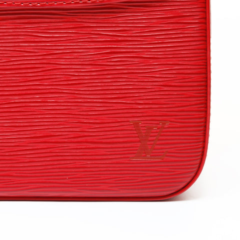LOUIS VUITTON 1999 Bussy Epi Shoulder Bag Red WS28639