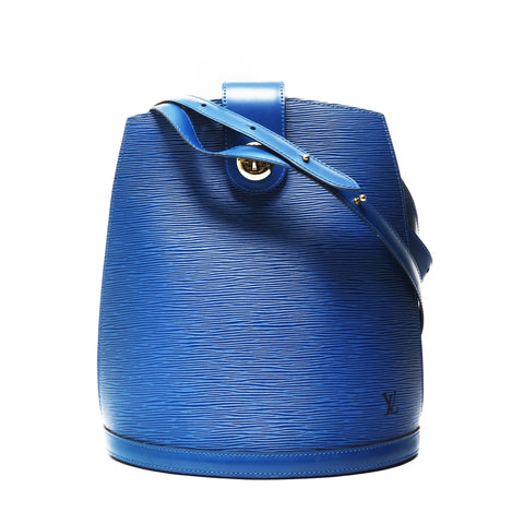 LOUIS VUITTON Cluny Epi, made in 1996 Shoulder Bag blue WS28640