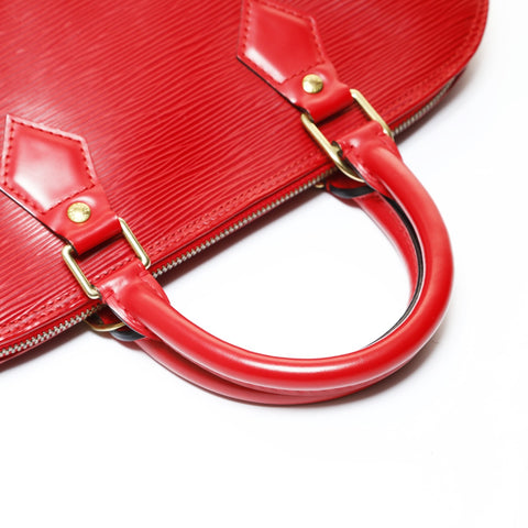LOUIS VUITTON Alma PM Epi, manufactured in 2000 Handbag Red WS28642