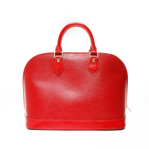 LOUIS VUITTON Alma PM Epi, manufactured in 2000 Handbag Red WS28642