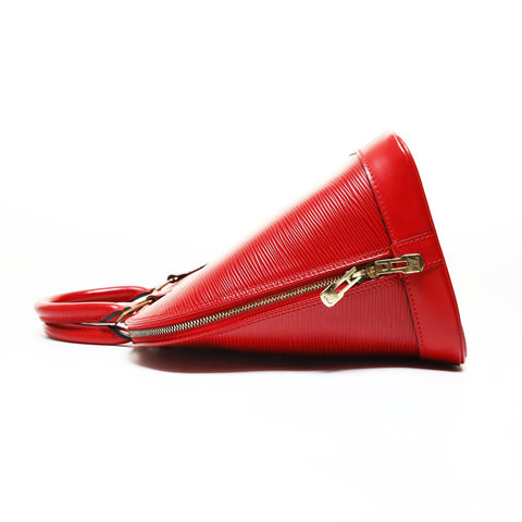 LOUIS VUITTON Alma PM Epi, manufactured in 2000 Handbag Red WS28642