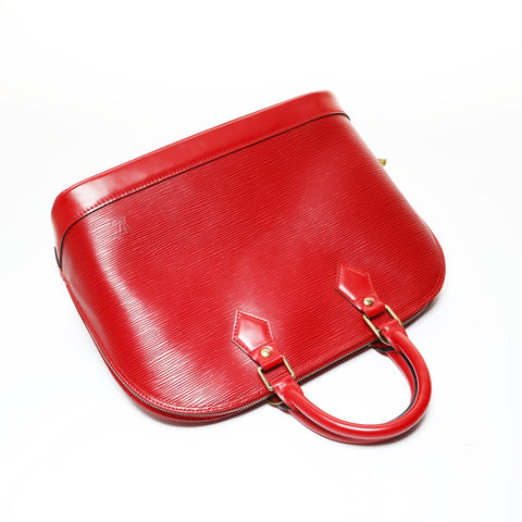 LOUIS VUITTON Alma PM Epi, manufactured in 2000 Handbag Red WS28642
