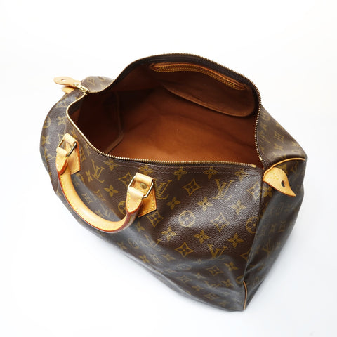 LOUIS VUITTON 1996 Monogram Speedy 40 (older model) Handbag Brown WS28643