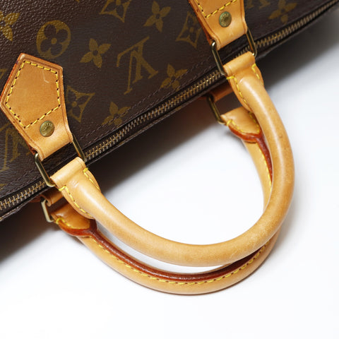 LOUIS VUITTON 1996 Monogram Speedy 40 (older model) Handbag Brown WS28643