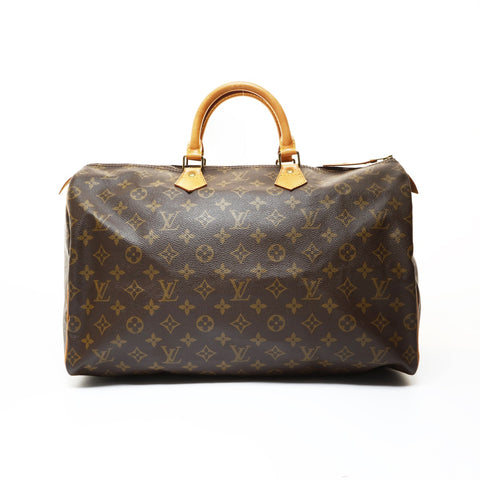 LOUIS VUITTON 1996 Monogram Speedy 40 (older model) Handbag Brown WS28643
