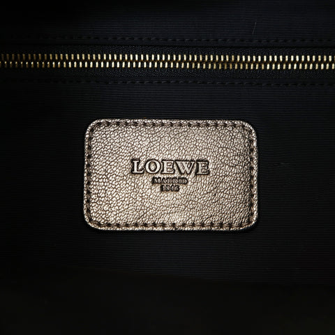 LOEWE Anagram Metallic Maia Shoulder Bag gold WS28644