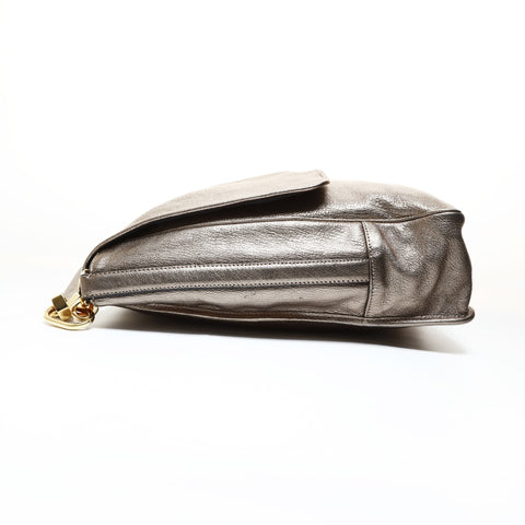 LOEWE Anagram Metallic Maia Shoulder Bag gold WS28644