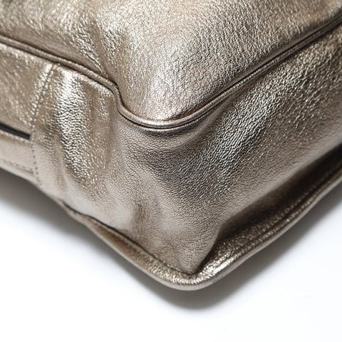 LOEWE Anagram Metallic Maia Shoulder Bag gold WS28644