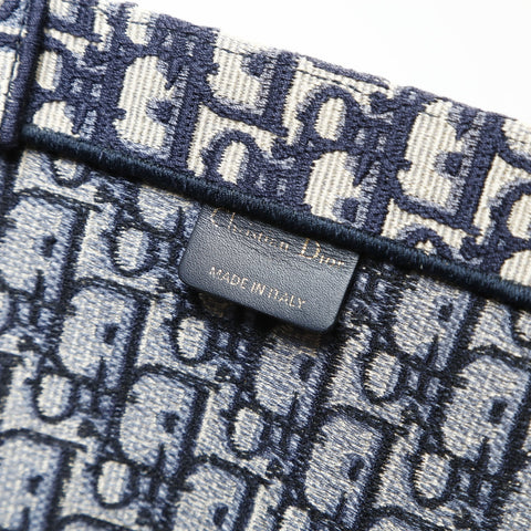 Christian Dior Book Tote Canvas Tote Bag Navy WS28645