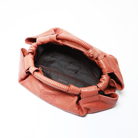 LOEWE Anagram Mini Nappa Aire 2-way Salmon Pink Shoulder Bag pink WS28649