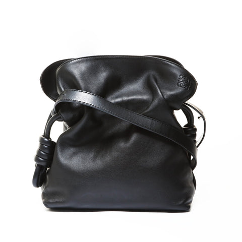 LOEWE Anagram Flamenco Knot Shoulder Bag black WS28651