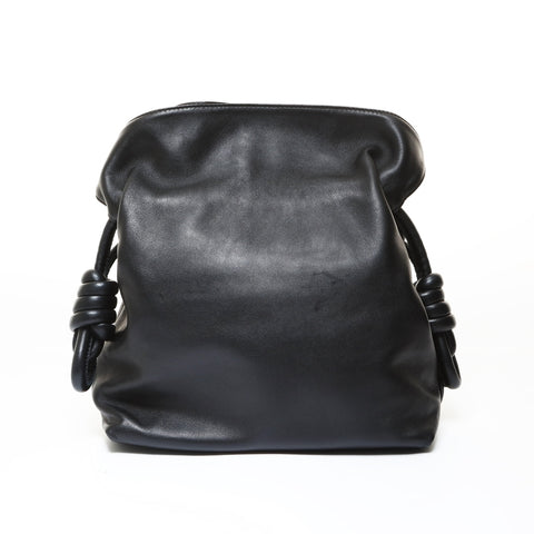 LOEWE Anagram Flamenco Knot Shoulder Bag black WS28651