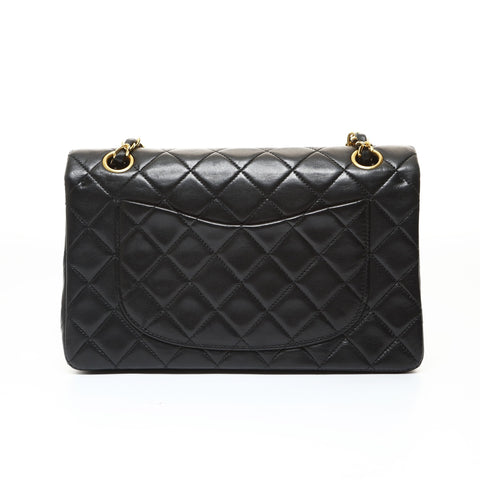 CHANEL Item No. 1, 1986-1988, Lambskin Double Flap Matelass 23 Shoulder Bag black WS28654