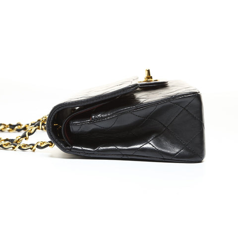 CHANEL Item No. 1, 1986-1988, Lambskin Double Flap Matelass 23 Shoulder Bag black WS28654