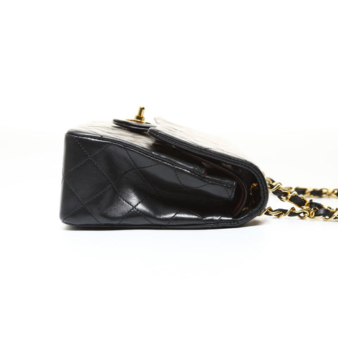 CHANEL Item No. 1, 1986-1988, Lambskin Double Flap Matelass 23 Shoulder Bag black WS28654