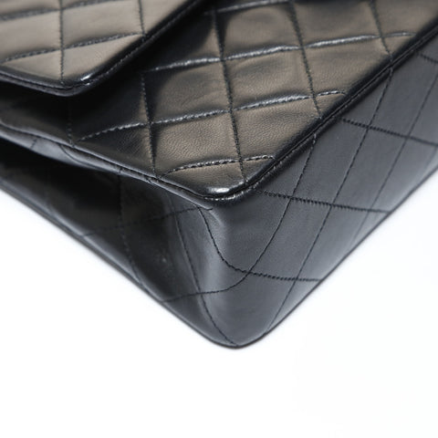 CHANEL Item No. 1, 1986-1988, Lambskin Double Flap Matelass 23 Shoulder Bag black WS28654
