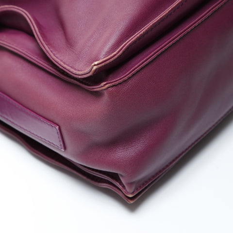 LOEWE Anagram Flamenco Tassel Shoulder Bag purple WS28655