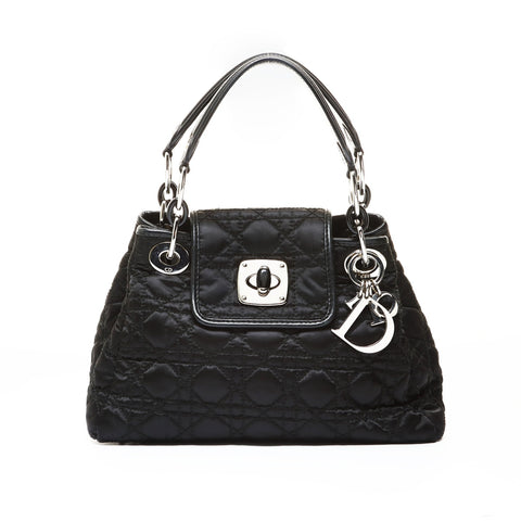 Christian Dior Canage quilting Handbag black WS28656