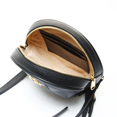 GUCCI Ophidia GG Mini Round Chain Backpack  Daypack black WS28658