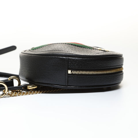 GUCCI Ophidia GG Mini Round Chain Backpack  Daypack black WS28658