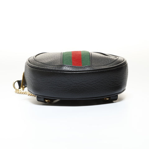 GUCCI Ophidia GG Mini Round Chain Backpack  Daypack black WS28658