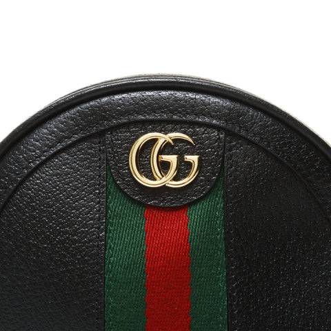 GUCCI Ophidia GG Mini Round Chain Backpack  Daypack black WS28658