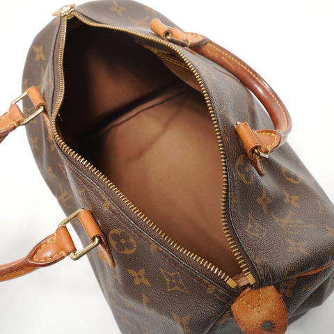 LOUIS VUITTON Monogram Speedy 30, manufactured in 2000. Handbag Brown WS28662