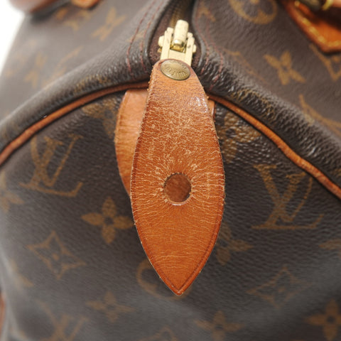 LOUIS VUITTON Monogram Speedy 30, manufactured in 2000. Handbag Brown WS28662