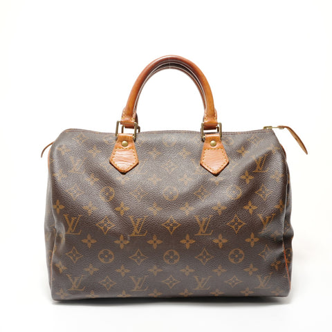 LOUIS VUITTON Monogram Speedy 30, manufactured in 2000. Handbag Brown WS28662