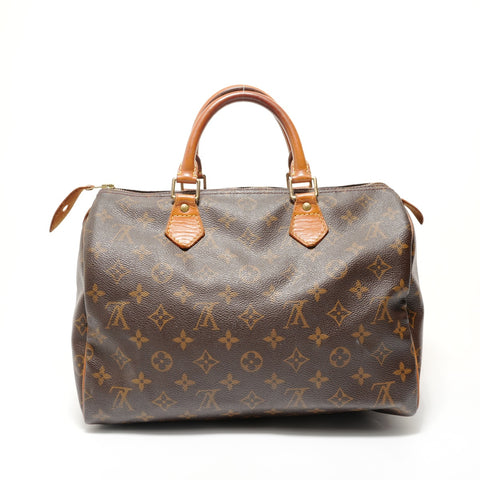 LOUIS VUITTON Monogram Speedy 30, manufactured in 2000. Handbag Brown WS28662