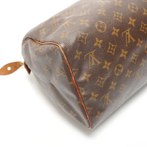 LOUIS VUITTON Monogram Speedy 30, manufactured in 2000. Handbag Brown WS28662