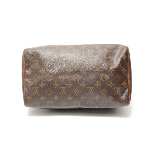 LOUIS VUITTON Monogram Speedy 30, manufactured in 2000. Handbag Brown WS28662