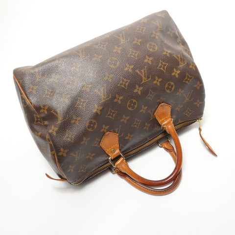 LOUIS VUITTON Monogram Speedy 30, manufactured in 2000. Handbag Brown WS28662
