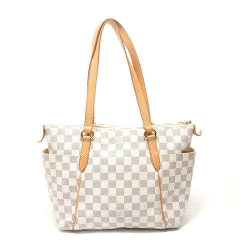LOUIS VUITTON Totally PM Damier, made in 2008. Tote Bag white WS28663