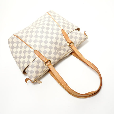 LOUIS VUITTON Totally PM Damier, made in 2008. Tote Bag white WS28663