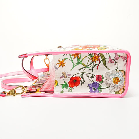 GUCCI Flora Canvas 2-way Handbag multicolor WS28666