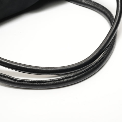 PRADA Nylon triangle logo Shoulder Bag black WS28667