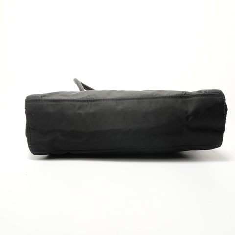 PRADA Nylon triangle logo Shoulder Bag black WS28667