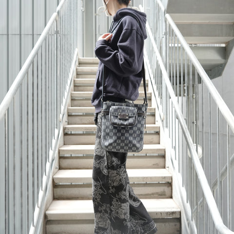 LOEWE Anagram PVC Shoulder Bag blue WS28670