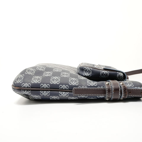 LOEWE Anagram PVC Shoulder Bag blue WS28670