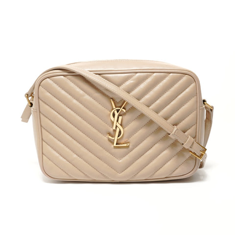 YVES SAINT LAURENT YSL Lou Camera Bag Shoulder Bag beige WS28671