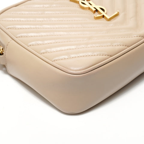 YVES SAINT LAURENT YSL Lou Camera Bag Shoulder Bag beige WS28671