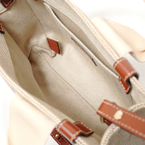 Chloe Woody Small 2WAY Shoulder Bag beige WS28672