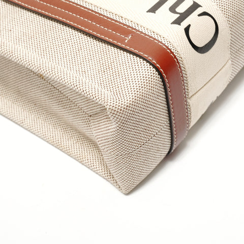 Chloe Woody Small 2WAY Shoulder Bag beige WS28672